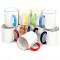 Cana (cana) cu maner colorat, chenar colorat pentru imprimare prin sublimare. Photo 1
